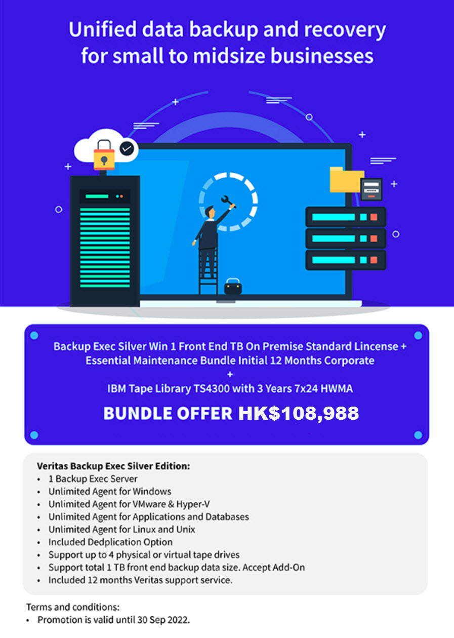 IBM Tape with Veritas Backup Exec Bundle Promotion Details